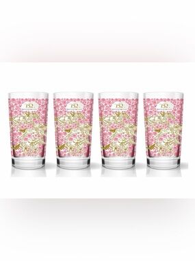 152nd Kentucky Derby Official Mint Julep Glasses 4 Churchill Downs 2026 Floral